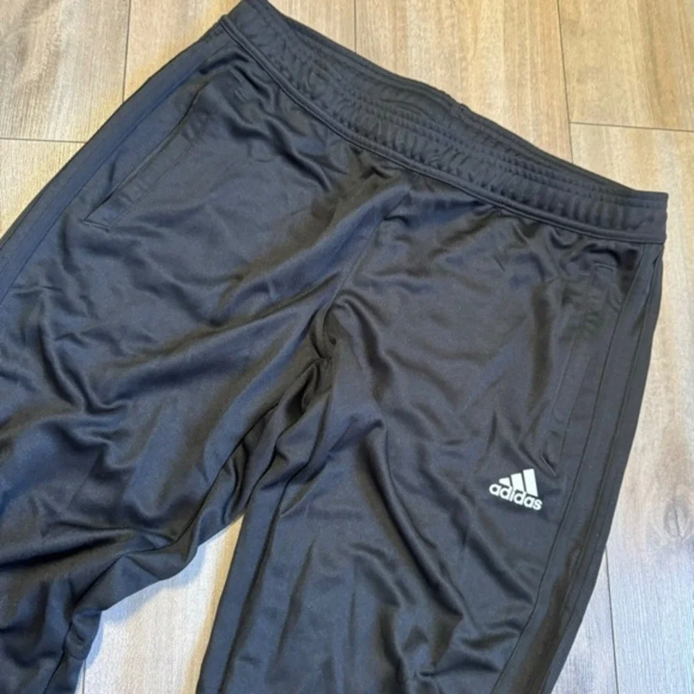 Adidas‎ Men's Black Track Pants Tapered Athletic Training Joggers Size L (I-0)